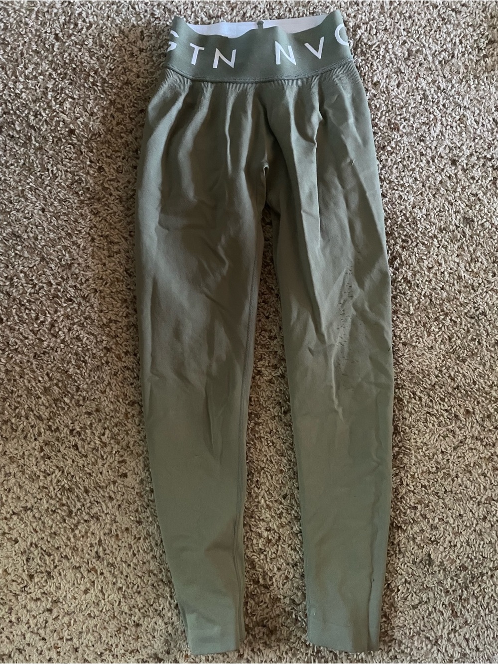 NVGTN Olive Green Performance leggings